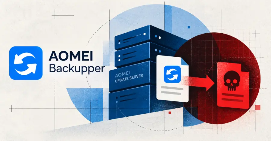 Atac de tip backdoor pe serverul de actualizare AOMEI Backup