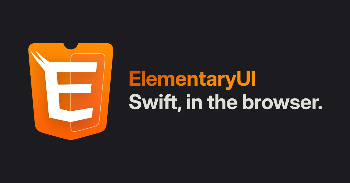 ElementaryUI: Swift direct în browser, fără compilare