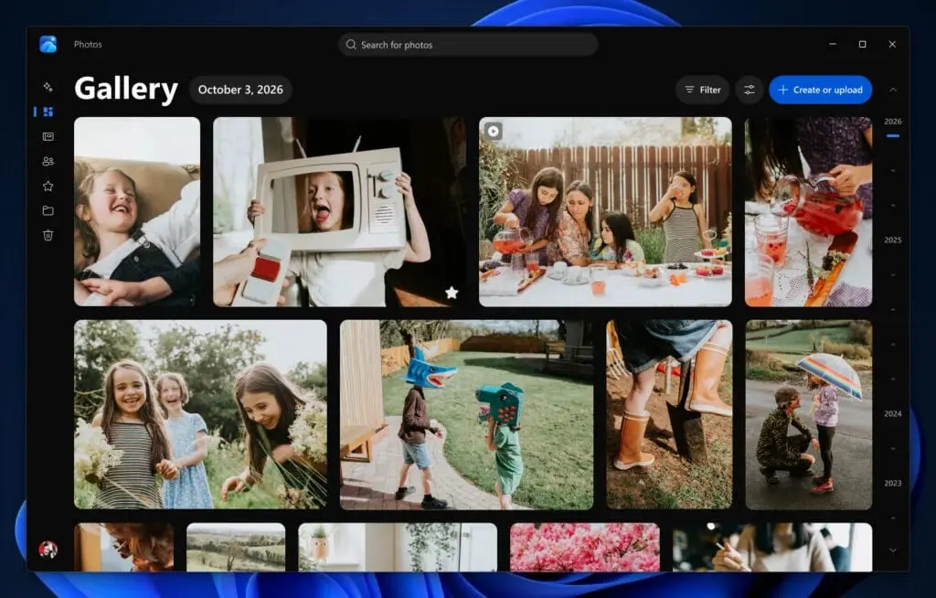Aplicația Photos din Windows 11 primește un editor mai rapid și funcții AI